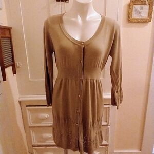 Axes Femme olive green sweater dress Sz M 🎁